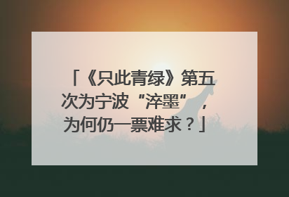 《只此青绿》第五次为宁波“淬墨”，为何仍一票难求？