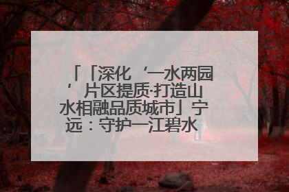 「深化‘一水两园’片区提质·打造山水相融品质城市」宁远：守护一江碧水 共享幸福河湖