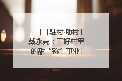「驻村·助村」戴永亮：干好村里的甜“猕”事业