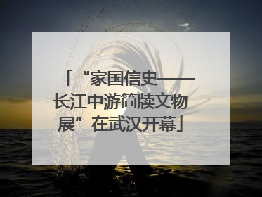 “家国信史——长江中游简牍文物展”在武汉开幕