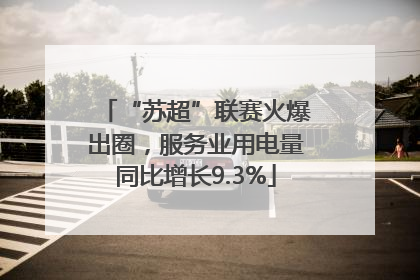 “苏超”联赛火爆出圈，服务业用电量同比增长9.3%