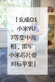 玄戒O1、小米YU7等集中亮相，雷军：小米芯片要对标苹果
