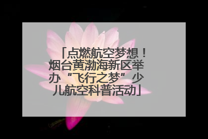 点燃航空梦想！烟台黄渤海新区举办“飞行之梦”少儿航空科普活动
