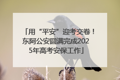 用“平安”迎考交卷！东阿公安圆满完成2025年高考安保工作