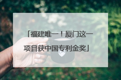 福建唯一！厦门这一项目获中国专利金奖