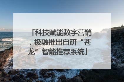 科技赋能数字营销，极融推出自研“苍龙”智能推荐系统