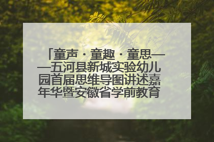 童声・童趣・童思——五河县新城实验幼儿园首届思维导图讲述嘉年华暨安徽省学前教育教研基地园项目阶段性成果展示活动
