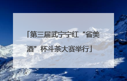 第三届武宁宁红“省美酒”杯斗茶大赛举行