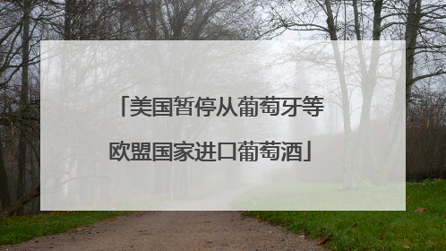 美国暂停从葡萄牙等欧盟国家进口葡萄酒