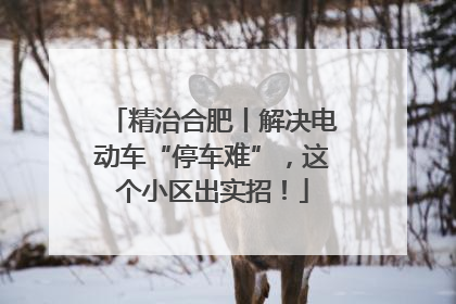 精治合肥丨解决电动车“停车难”，这个小区出实招！
