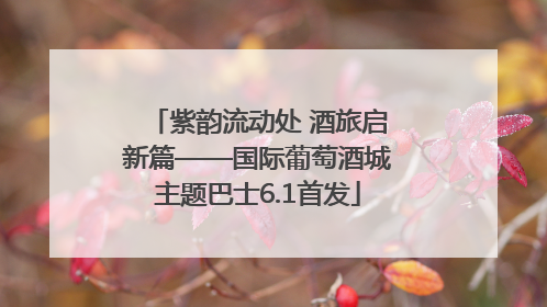 紫韵流动处 酒旅启新篇——国际葡萄酒城主题巴士6.1首发