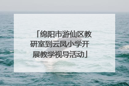 绵阳市游仙区教研室到云凤小学开展教学视导活动