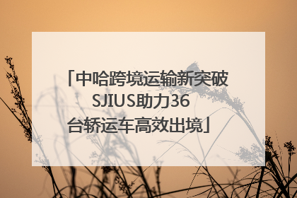 中哈跨境运输新突破 SJIUS助力36台轿运车高效出境