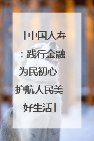 中国人寿：践行金融为民初心 护航人民美好生活