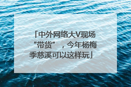 中外网络大V现场“带货”，今年杨梅季慈溪可以这样玩