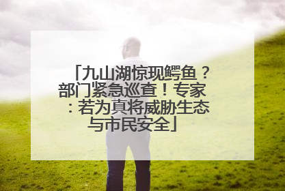 九山湖惊现鳄鱼？部门紧急巡查！专家：若为真将威胁生态与市民安全