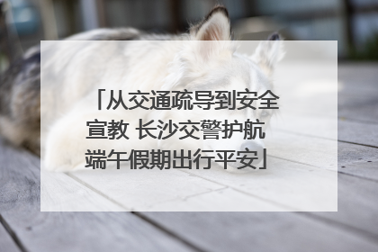 从交通疏导到安全宣教 长沙交警护航端午假期出行平安