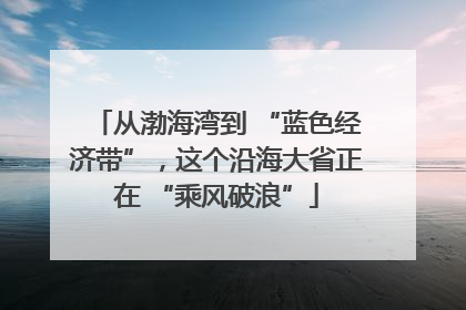 从渤海湾到 “蓝色经济带”，这个沿海大省正在 “乘风破浪”