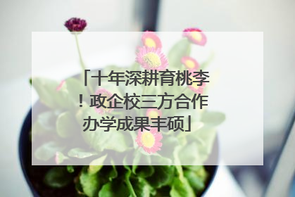 十年深耕育桃李！政企校三方合作办学成果丰硕