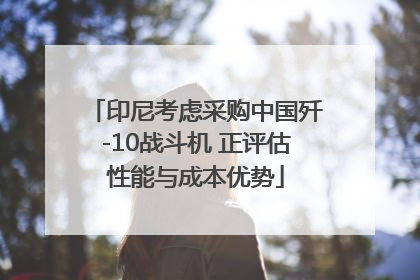 印尼考虑采购中国歼-10战斗机 正评估性能与成本优势