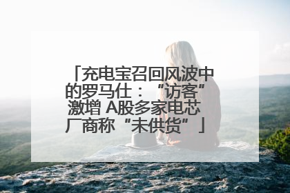 充电宝召回风波中的罗马仕：“访客”激增 A股多家电芯厂商称“未供货”