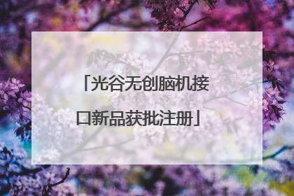 光谷无创脑机接口新品获批注册