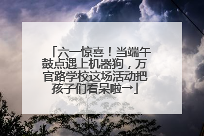 六一惊喜！当端午鼓点遇上机器狗，万官路学校这场活动把孩子们看呆啦→