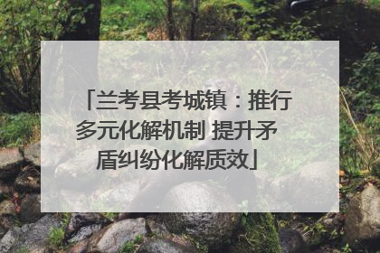 兰考县考城镇：推行多元化解机制 提升矛盾纠纷化解质效