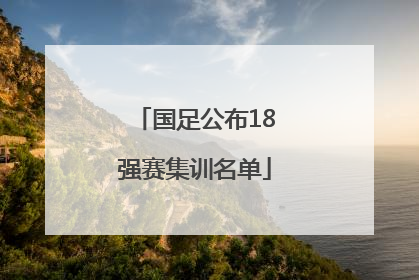 国足公布18强赛集训名单