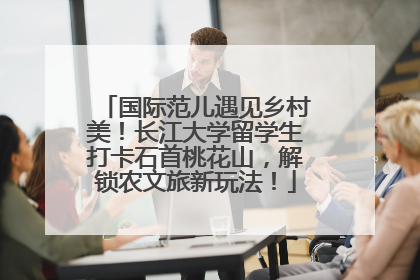 国际范儿遇见乡村美！长江大学留学生打卡石首桃花山，解锁农文旅新玩法！