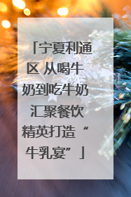 宁夏利通区 从喝牛奶到吃牛奶 汇聚餐饮精英打造“牛乳宴”