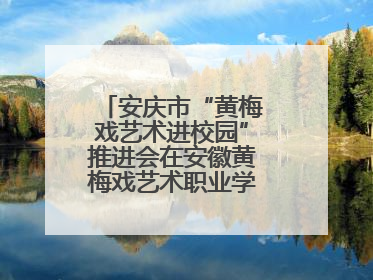 安庆市“黄梅戏艺术进校园”推进会在安徽黄梅戏艺术职业学院顺利召开