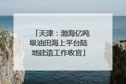 天津：渤海亿吨级油田海上平台陆地建造工作收官