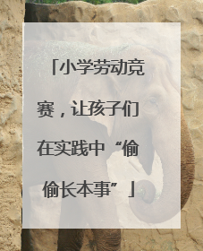 小学劳动竞赛，让孩子们在实践中“偷偷长本事”