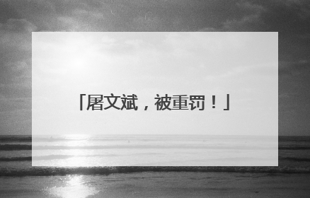屠文斌，被重罚！
