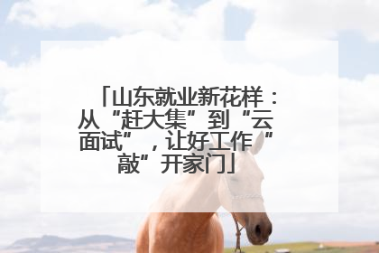 山东就业新花样：从“赶大集”到“云面试”，让好工作“敲”开家门