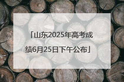 山东2025年高考成绩6月25日下午公布