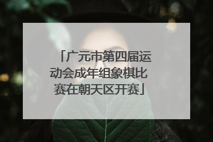 广元市第四届运动会成年组象棋比赛在朝天区开赛