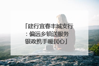 建行宜春丰城支行：偏远乡镇送服务 银政携手暖民心