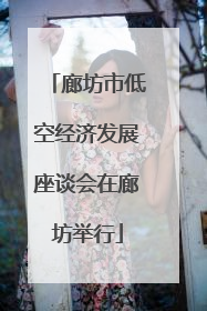 廊坊市低空经济发展座谈会在廊坊举行