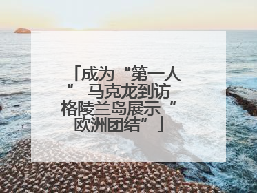 成为“第一人” 马克龙到访格陵兰岛展示“欧洲团结”