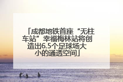 成都地铁首座“无柱车站”幸福梅林站将创造出6.5个足球场大小的通透空间