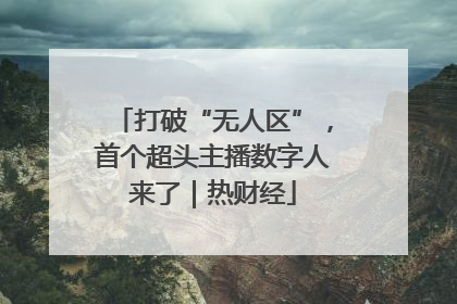 打破“无人区”，首个超头主播数字人来了｜热财经