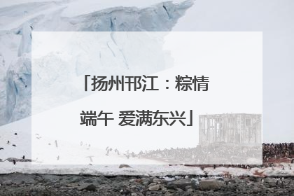 扬州邗江：粽情端午 爱满东兴