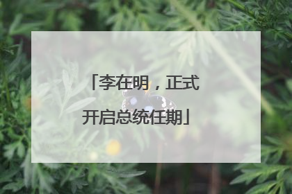 李在明，正式开启总统任期