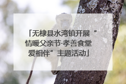 无棣县水湾镇开展“情暖父亲节·孝善食堂爱相伴”主题活动