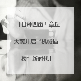 日种四亩！章丘大葱开启“机械插秧”新时代