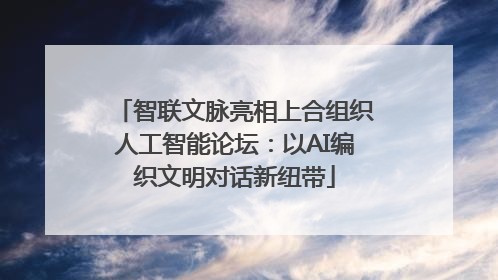 智联文脉亮相上合组织人工智能论坛：以AI编织文明对话新纽带