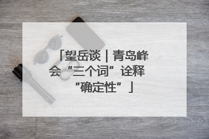 望岳谈｜青岛峰会“三个词”诠释“确定性”