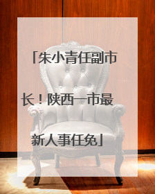 朱小青任副市长！陕西一市最新人事任免